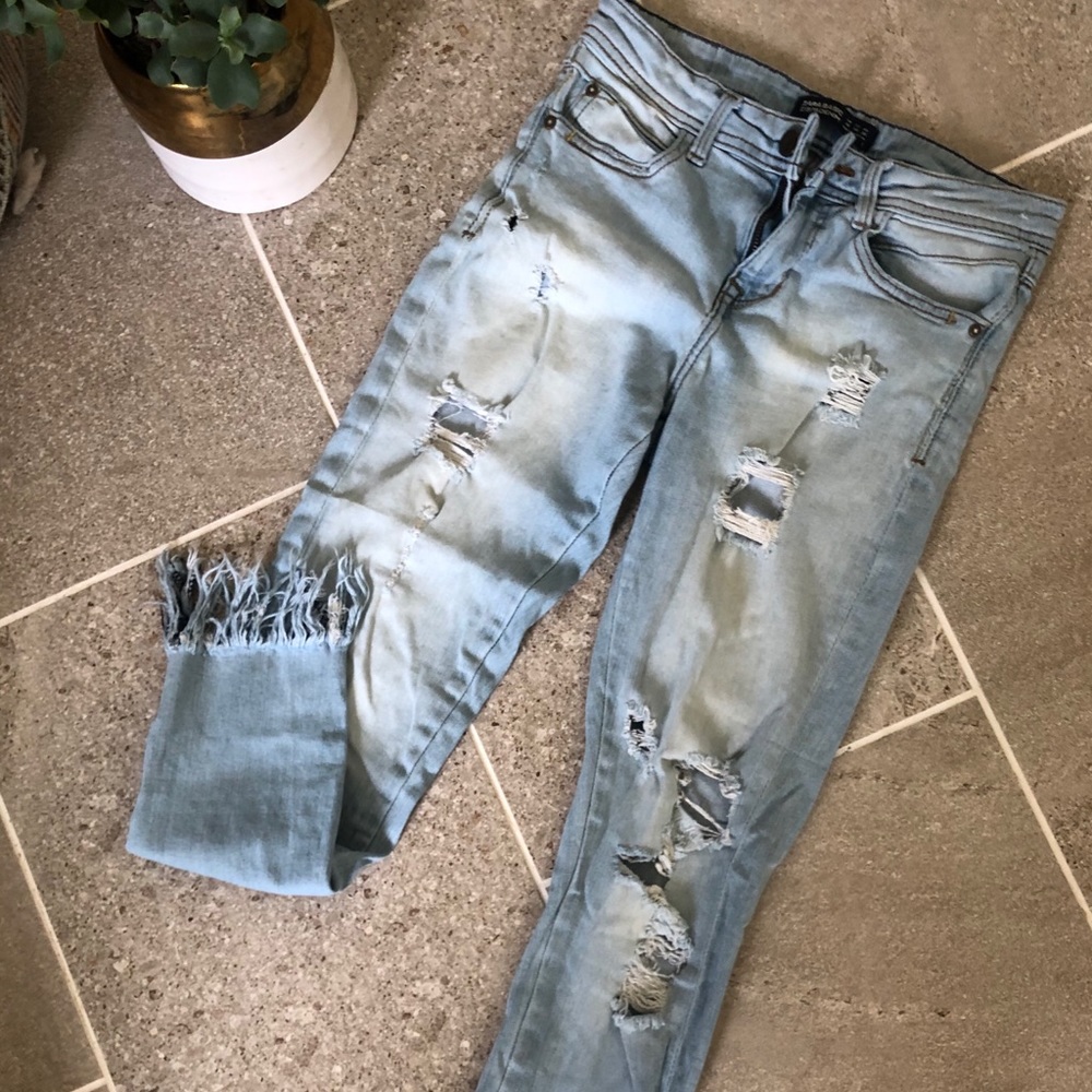 Skinny cropped jeans